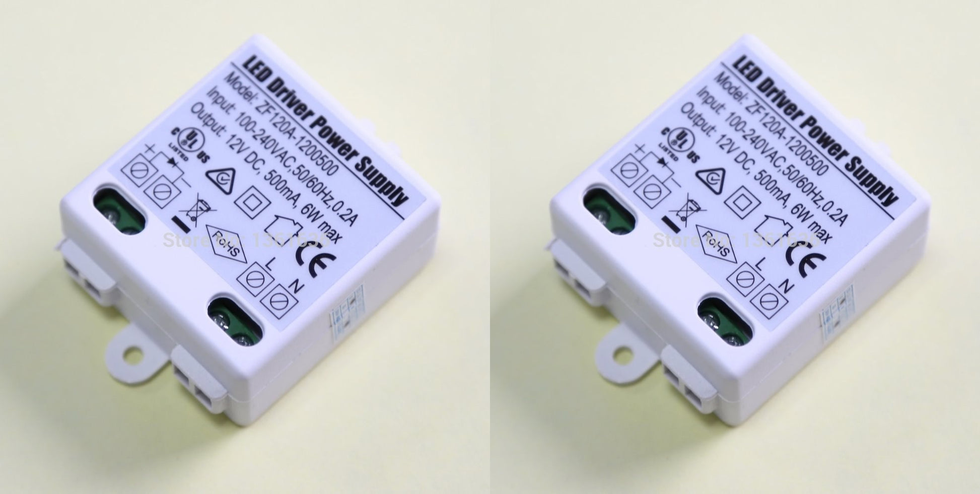 Lot de 2 transformateurs 220v 6w 12v cc 0.5a 500ma Alimentation eclairage driver led 230v 240v - ECLATS DESTOCKAGE