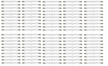 Lot de 100 tubes 220v 500w r7 r7s 117mm eclairage halogene 400w lumiere lamp hal500 lampe crayon ECLATS DESTOCKAGE