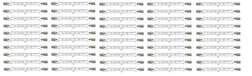 Lot de 50 tubes 220v 500w r7 r7s 117mm eclairage halogene 400w lumiere lamp hal500 lampe crayon ECLATS DESTOCKAGE