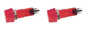 Lot de 2 voyants carre 11.5 x 11.5mm 220v rouge indicateur ccaf220rbl signal lumineux ECLATS DESTOCKAGE