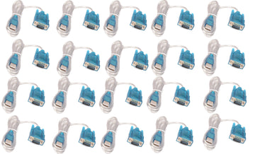 Lot de 20 cables de conversion usb vers rs232 db9 serie 9 pin 80cm cable-146/2 HL-340 ECLATS DESTOCKAGE