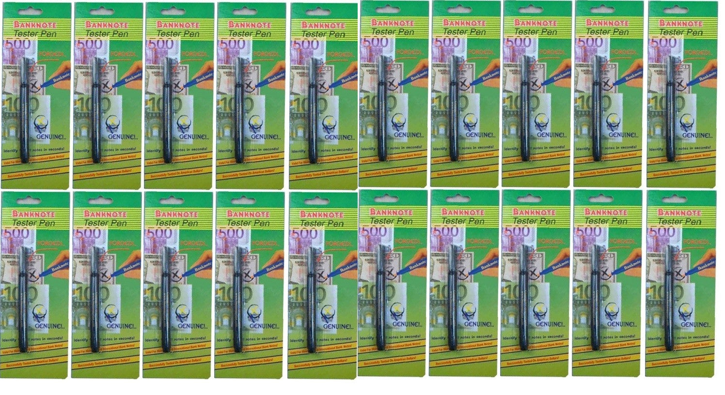 Lot de 20 marqueurs détecteur de faux billets compatible safescan ECLATS DESTOCKAGE