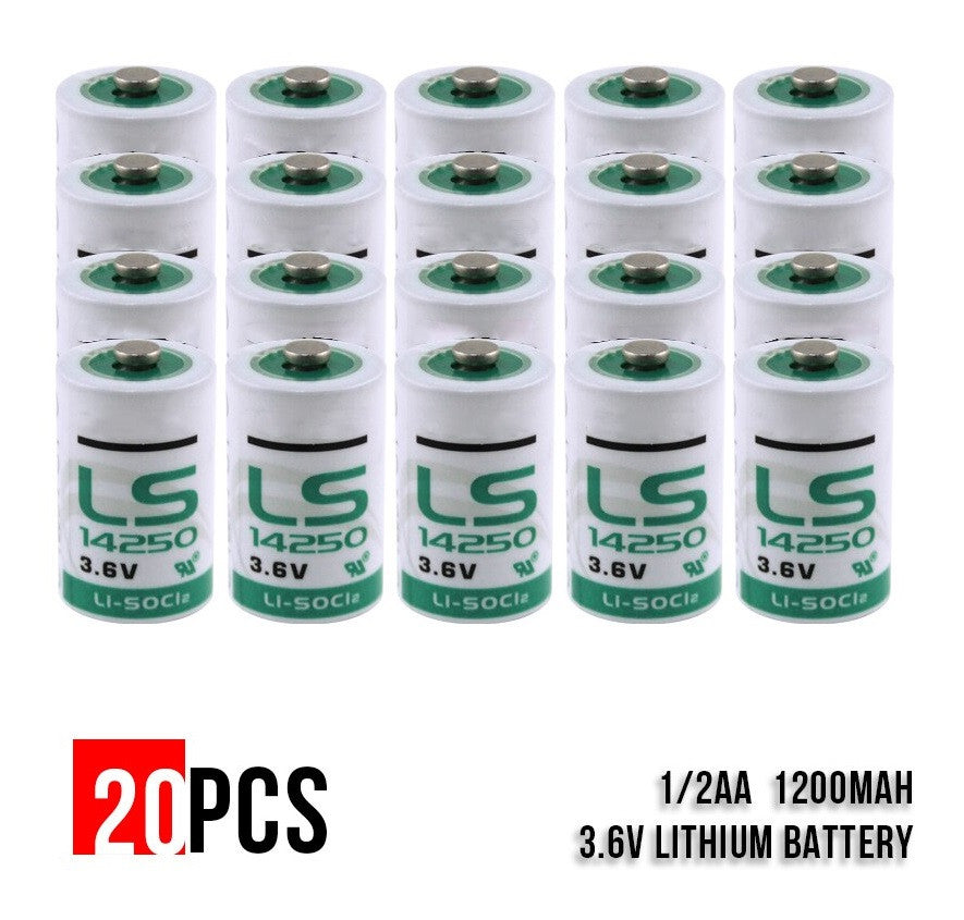 Lot de 20 pile lithium 3.6v 1/2 aa ls14250 tl5902 lr14250 tl5101 tl4902 ls 14250 lct1200 sl350 ECLATS DESTOCKAGE
