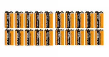 Lot de 20 piles alcaline 9v duracell procell mn 1604 6lr61 pour ze5 6lf22 am6 1604a 522 ECLATS DESTOCKAGE