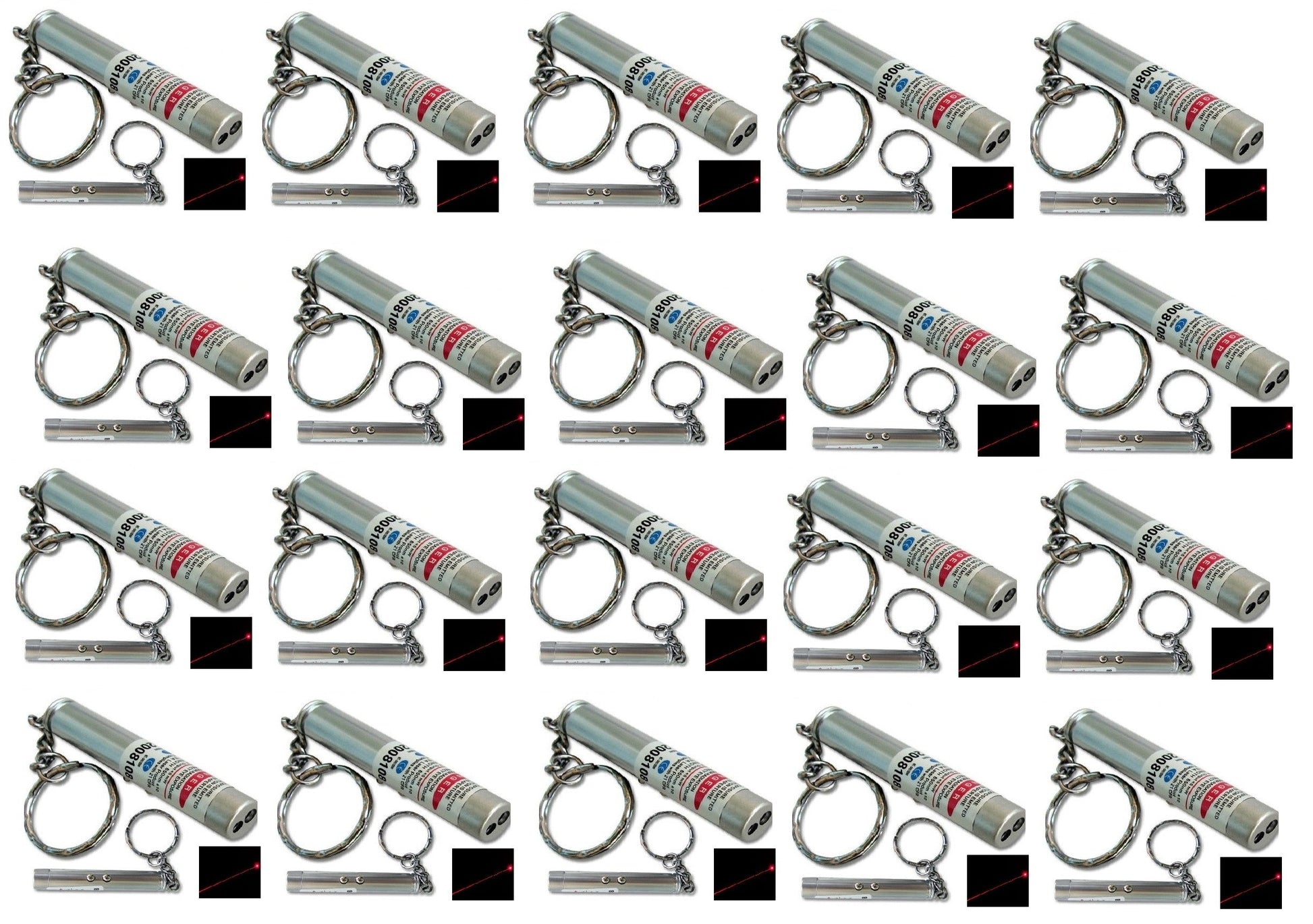 Lot de 20 pointeurs laser 2 en 1 de poche faisceaux rouge 150m torche lumiere blanche porte clef ECLATS DESTOCKAGE
