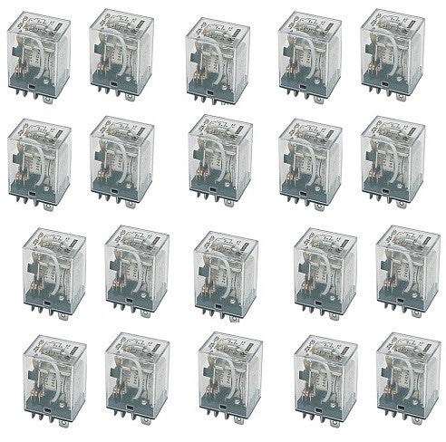 Lot de 20 relais puissance 24v 10a 8 pin 220v 240v vr10hd242c 24vcc 230vca 2 x repos ECLATS DESTOCKAGE