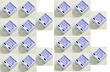 Lot de 20 transformateurs alimentation 220v 6w 12v cc 0.5a eclairage driver led 230v 240v 500ma zf120a - ECLATS DESTOCKAGE