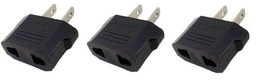 Lot de 3 adaptateurs de voyage monde vers etats-unis prise electrique Thaïlande Mexico Caraïbes - ECLATS DESTOCKAGE