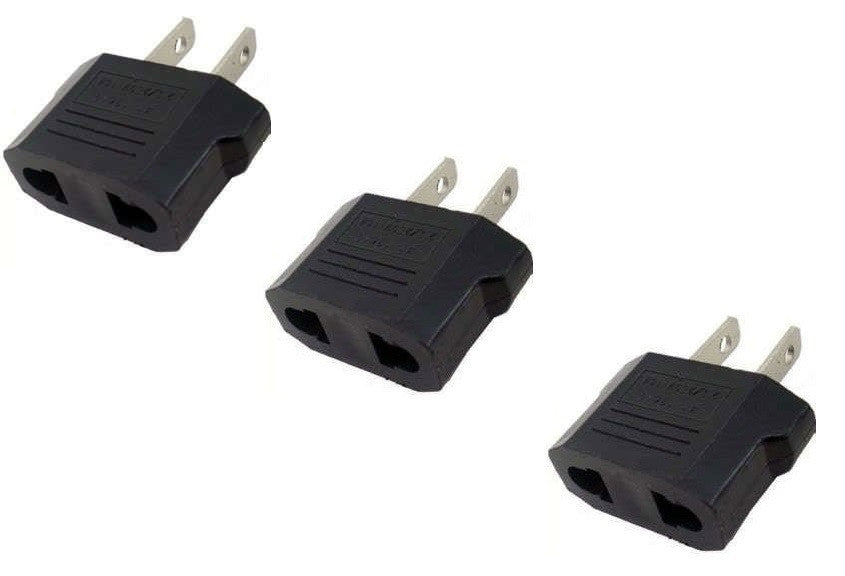 Lot de 3 adaptateurs de voyage monde vers usa prise electrique etats-unis Thaïlande Mexico Caraïbes - ECLATS DESTOCKAGE