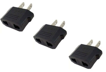 Lot de 3 adaptateurs de voyage monde vers usa prise electrique etats-unis Thaïlande Mexico Caraïbes - ECLATS DESTOCKAGE