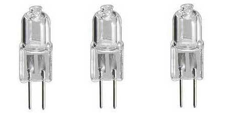 Lot de 3 ampoule g4 12v 20w blanc 3000h eclairage lumiere halogene ligne capsule jc ECLATS DESTOCKAGE