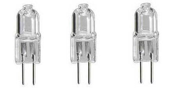 Lot de 3 ampoule g4 12v 20w blanc 3000h eclairage lumiere halogene ligne capsule jc ECLATS DESTOCKAGE
