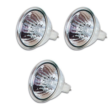 Lot de 3 ampoules halogene 20w 12v mr16 blanc gu5.3 eclairage electrique dichroïque ECLATS DESTOCKAGE