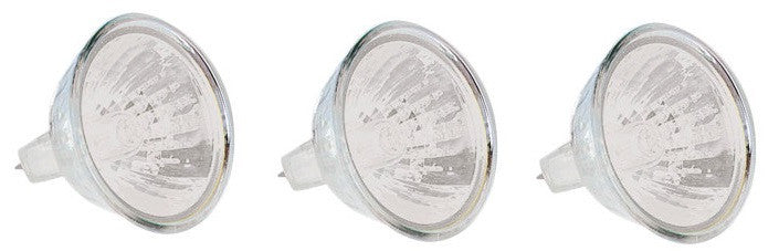 Lot de 3 ampoules halogene 35w 12v mr16 eclairage lumiere lampe 2000h gu5.3 lamp h112hq ECLATS DESTOCKAGE