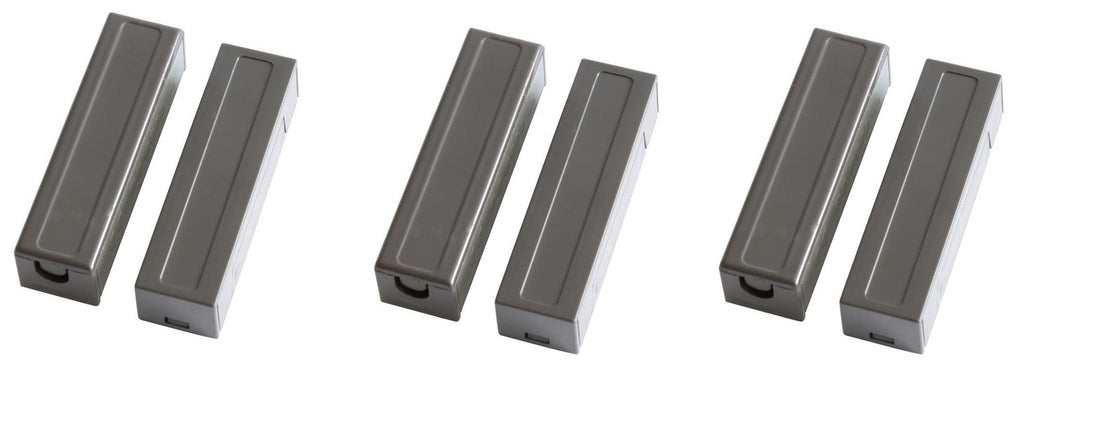 Lot de 3 capteurs detecteur ouverture magnetique contacteur alarme contact nf saillie marron ECLATS DESTOCKAGE