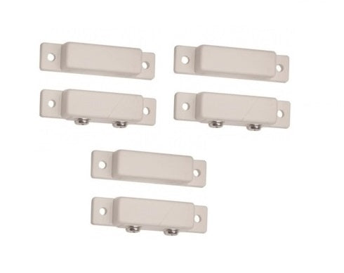 Lot de 3 contacts magnetiques capteurs nf saillie adhesif blanc contacteur ouverture porte destockage ECLATS DESTOCKAGE