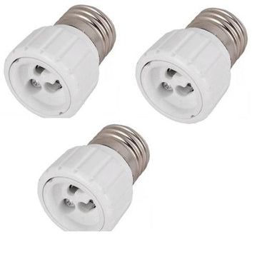 Lot de 3 convertisseurs douille e27 vers gu10 changeur de genre lampe ampoule led adaptateur ECLATS DESTOCKAGE