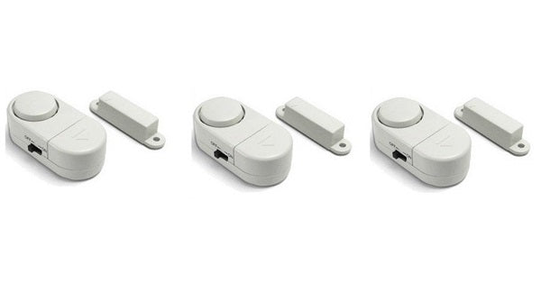 Lot de 3 jeux mini alarme intrusion ham103 detection ouverture porte tiroir fenetre appartement ECLATS DESTOCKAGE