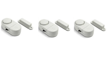Lot de 3 jeux mini alarme intrusion ham103 detection ouverture porte tiroir fenetre appartement ECLATS DESTOCKAGE