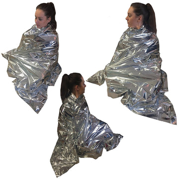 Lot de 3 paquets de couverture thermique Steroplast Kit de survie Camping Randonnée Premiers Secours ECLATS DESTOCKAGE
