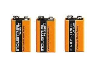 Lot de 3 piles 9v alcaline duracell procell mn 1604 6lr61 pour ze5 6lf22 am6 1604a 522 ECLATS DESTOCKAGE