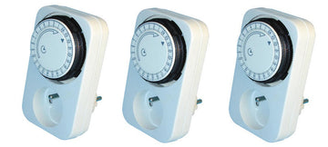 Lot de 3 programmateur journalier par paliers de 15 minutes (3500w) ECLATS DESTOCKAGE
