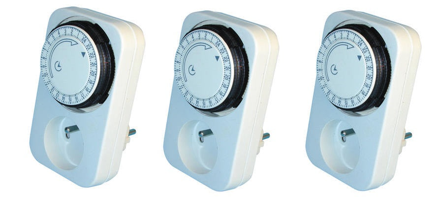 Lot de 3 programmateurs mécaniques journaliers 220v 24h e305d timer7 minuteur horloge ECLATS DESTOCKAGE