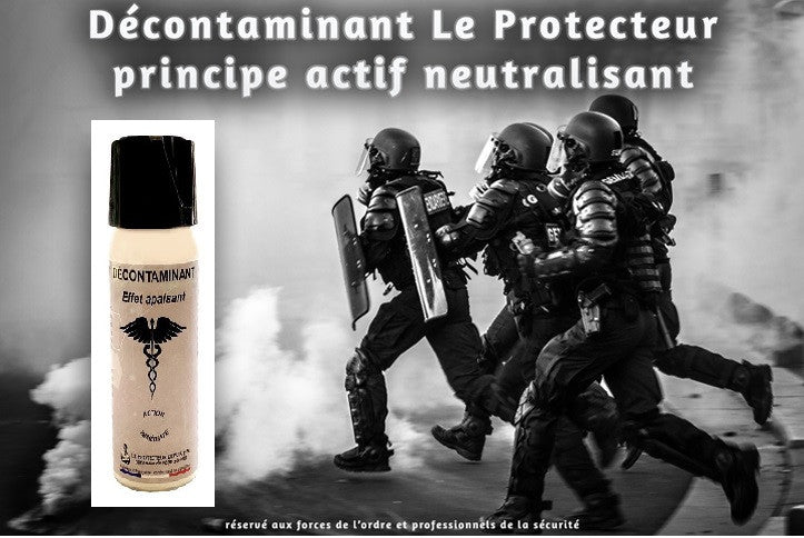 Lot de 3 sprays 50ml decontaminant pour aerosol defense gaz cs gel - ECLATS DESTOCKAGE