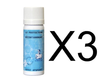 Lot de 3 sprays decontaminant 50ml pour aerosol defense gaz cs gel - ECLATS DESTOCKAGE