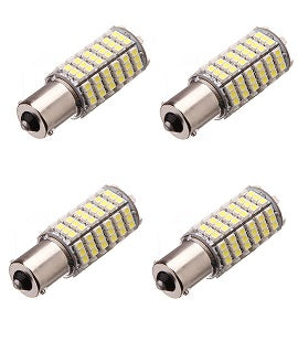 Lot de 4 ampoules ba15s 120 led 12v 6w 7w p21w auto b15 ba15 1210 smd blanc - ECLATS DESTOCKAGE