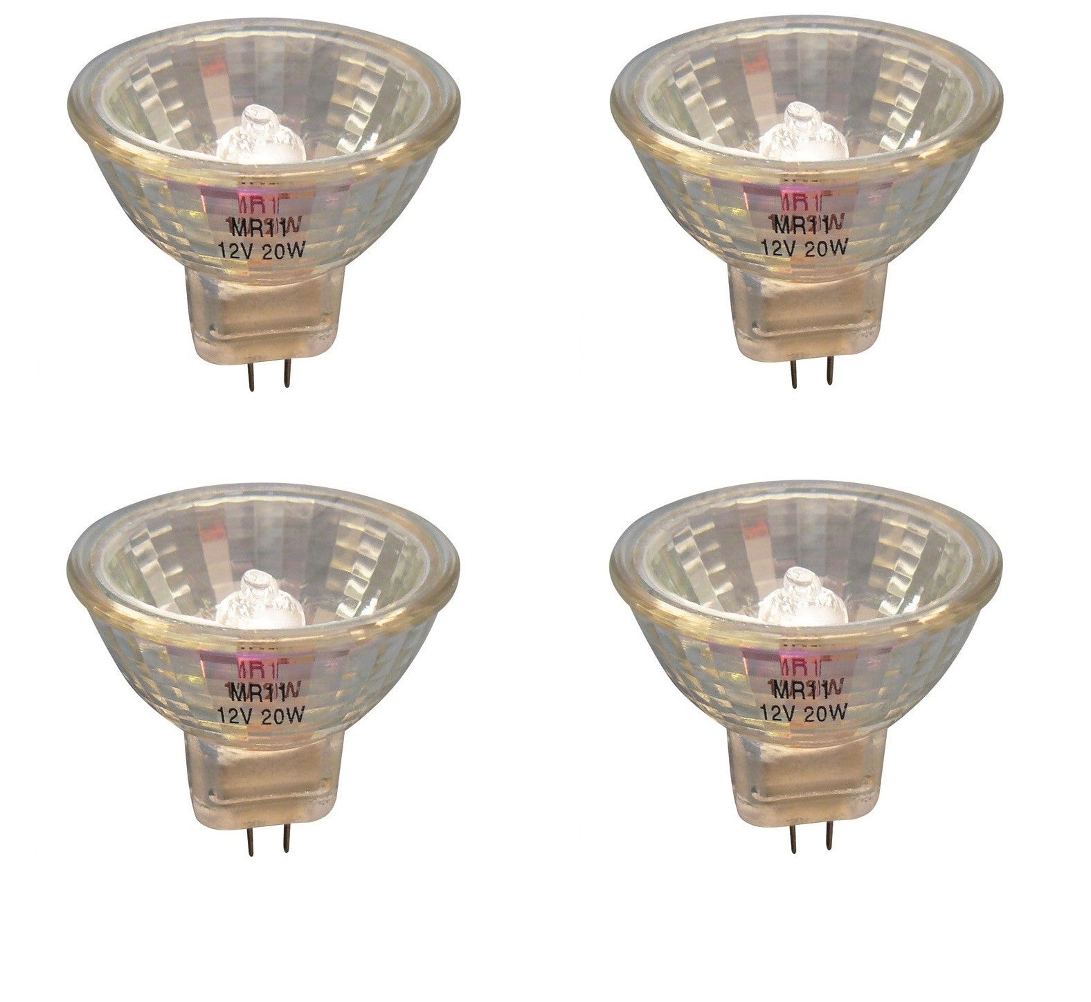 Lot de 4 ampoules halogene 1pc mr11 gu4 20w 12v lamp h082hq lhalmr1120 lumiere eclairage lampe ECLATS DESTOCKAGE