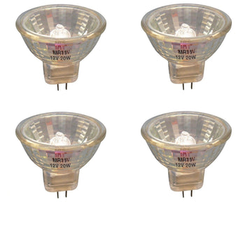 Lot de 4 ampoules halogene 1pc mr11 gu4 20w 12v lamp h082hq lhalmr1120 lumiere eclairage lampe ECLATS DESTOCKAGE