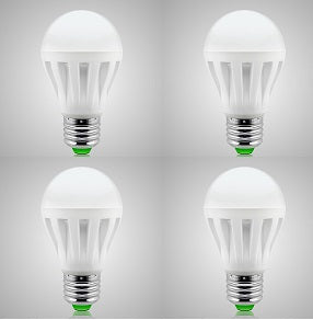Lot de 4 ampoules led 220v e27 9w blanc eclairage de secours avec batterie intégré lumiere ECLATS DESTOCKAGE