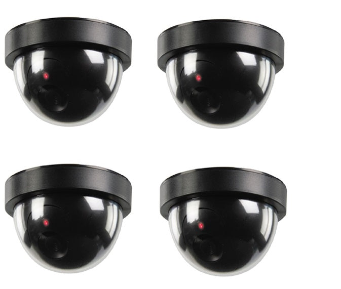Lot de 4 cameras video dome factice cctv sec-dummycam50 led clignotante securite surveillance ECLATS DESTOCKAGE