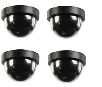 Lot de 4 cameras video dome factice cctv sec-dummycam50 led clignotante securite surveillance ECLATS DESTOCKAGE