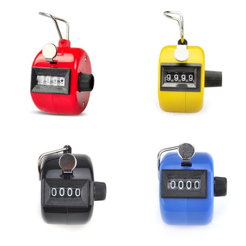 Lot de 4 compteurs manuel compte personne jaune rouge bleu et noir ECLATS DESTOCKAGE