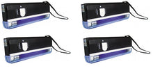 Lot de 4 lampes uv detecteur de faux billet lumiere noire lamp04tbl zluvb ultraviolet carte bancaire
