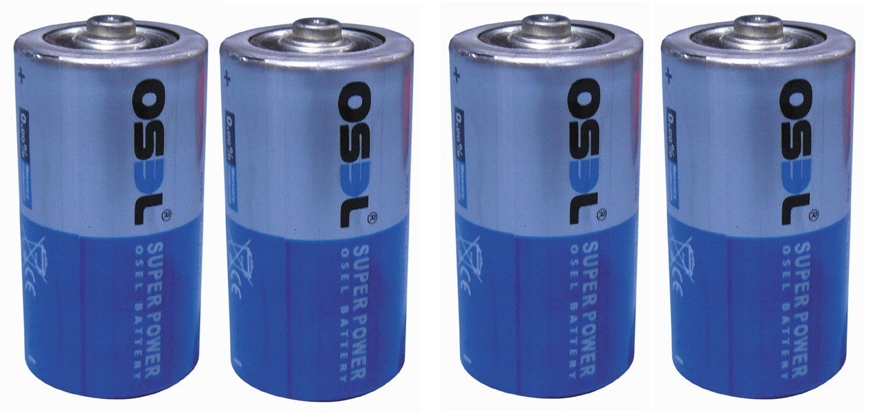 Lot de 4 pile electrique 1.5v lr14 c r14 lr14c mn1400 am2 e93 hq-lr14 - ECLATS DESTOCKAGE