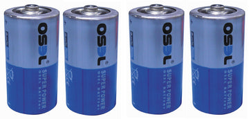 Lot de 4 pile electrique 1.5v lr14 c r14 lr14c mn1400 am2 e93 hq-lr14 - ECLATS DESTOCKAGE