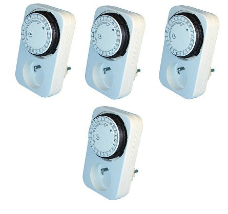 Lot de 4 programmateurs mécaniques journaliers 220v 24h e305d timer7 minuteur horloge ECLATS DESTOCKAGE