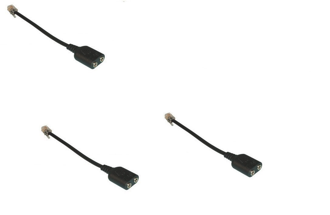 Lot de 3 adaptateurs Cisco casques telephone VOIP rj2 rj9 jack 3,5mm microphone IP phone ECLATS DESTOCKAGE