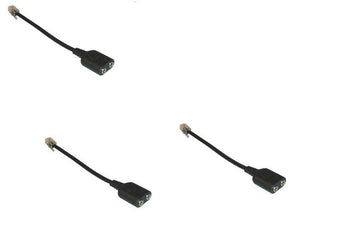 Lot de 3 adaptateurs Cisco casques telephone VOIP rj2 rj9 jack 3,5mm microphone IP phone ECLATS DESTOCKAGE