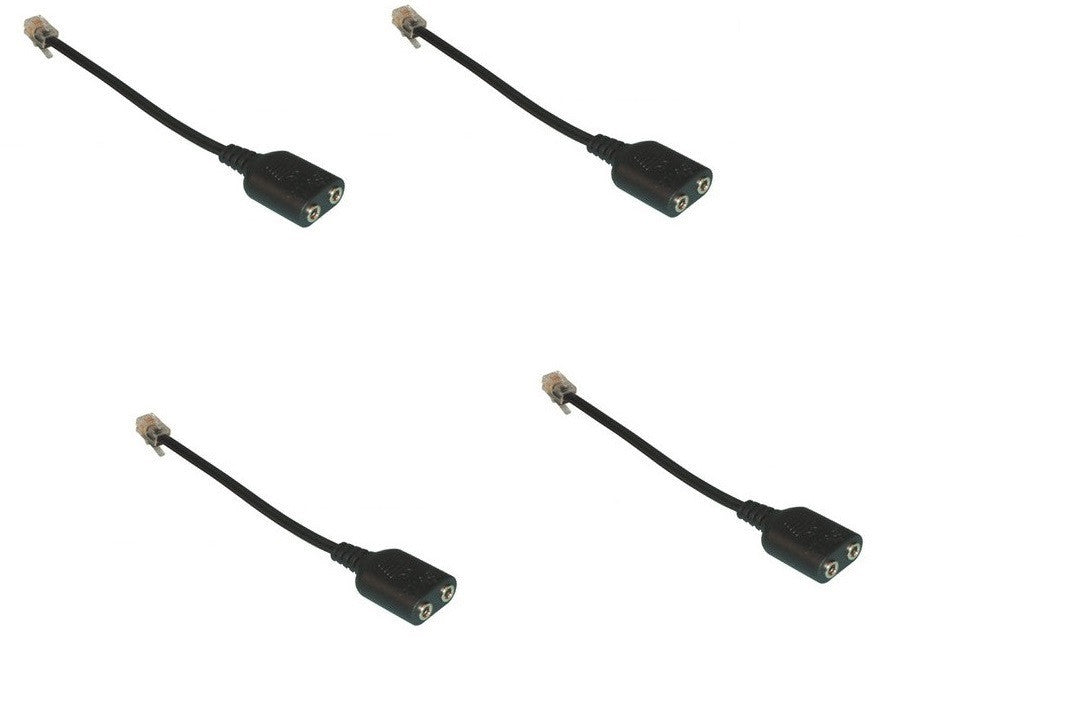 Lot de 4 adaptateurs Cisco casques telephone VOIP rj2 rj9 jack 3,5mm microphone IP phone ECLATS DESTOCKAGE