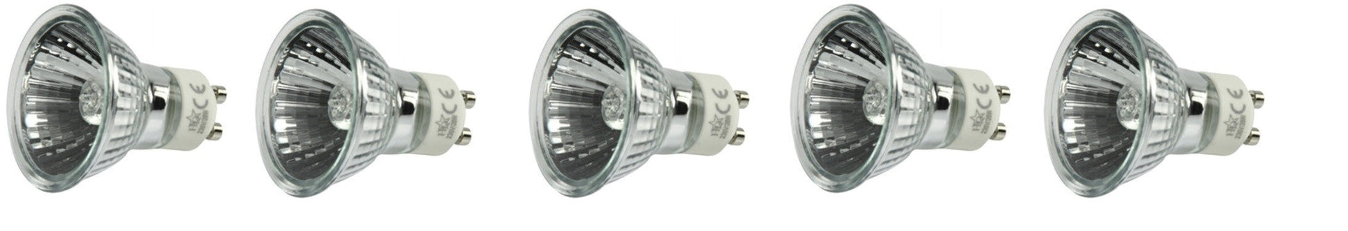 Lot de 5 ampoule halogène gu10 240 v diamètre 50 mm 4 000 h ECLATS DESTOCKAGE