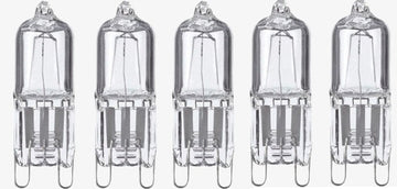 Lot de 5 ampoules g9 halogène 25w 2000 heures 220v 230v 240v ECLATS DESTOCKAGE