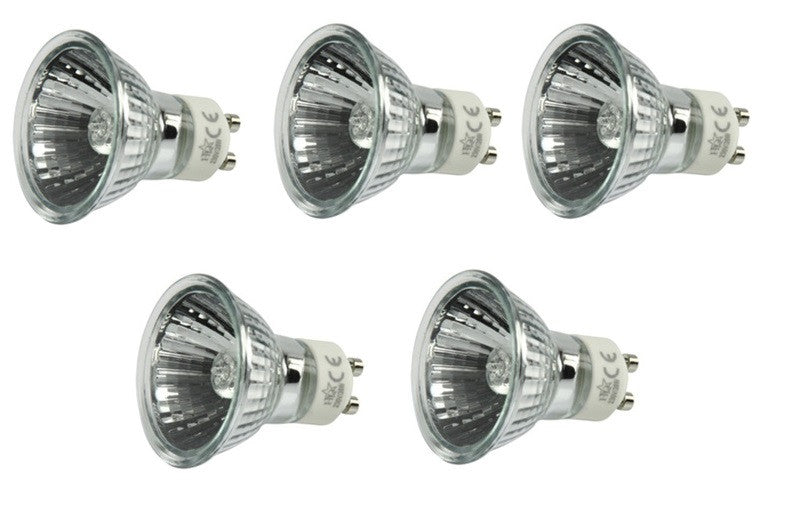 Lot de 5 ampoules gu10 50w 220v spot eclairage lumiere lhalgu1050 ECLATS DESTOCKAGE