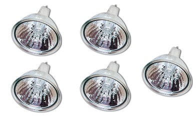 Lot de 5 ampoules halogene 20w 12v mr16 blanc gu5.3 eclairage electrique dichroïque ECLATS DESTOCKAGE