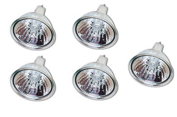 Lot de 5 ampoules halogene 20w 12v mr16 blanc gu5.3 eclairage electrique dichroïque ECLATS DESTOCKAGE