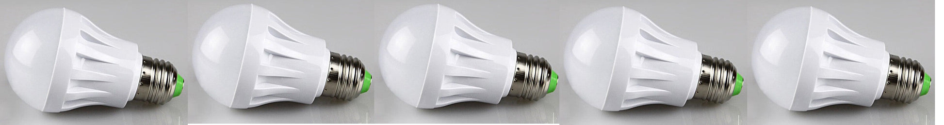 Lot de 5 ampoules led 7w (70W) e27 220v eclairage blanc lumiere bulb 240v thermoplastique ECLATS DESTOCKAGE