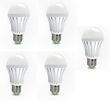 Lot de 5 ampoules magique e27 5w 35w 40w 45w 110v 220v + batterie rechargeable ECLATS DESTOCKAGE